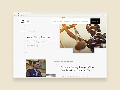 Davis Law Group Website landingpage lawyer web