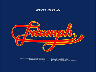 Lettering: Wu-Tang Clan Triumph