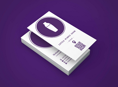 LPD Business Card bottle business business card business card design business cards businesscard kuwait purple