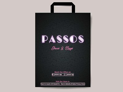 Passos Bag bag bags black egypt girls passos pattern pink shoes shop sohag store women