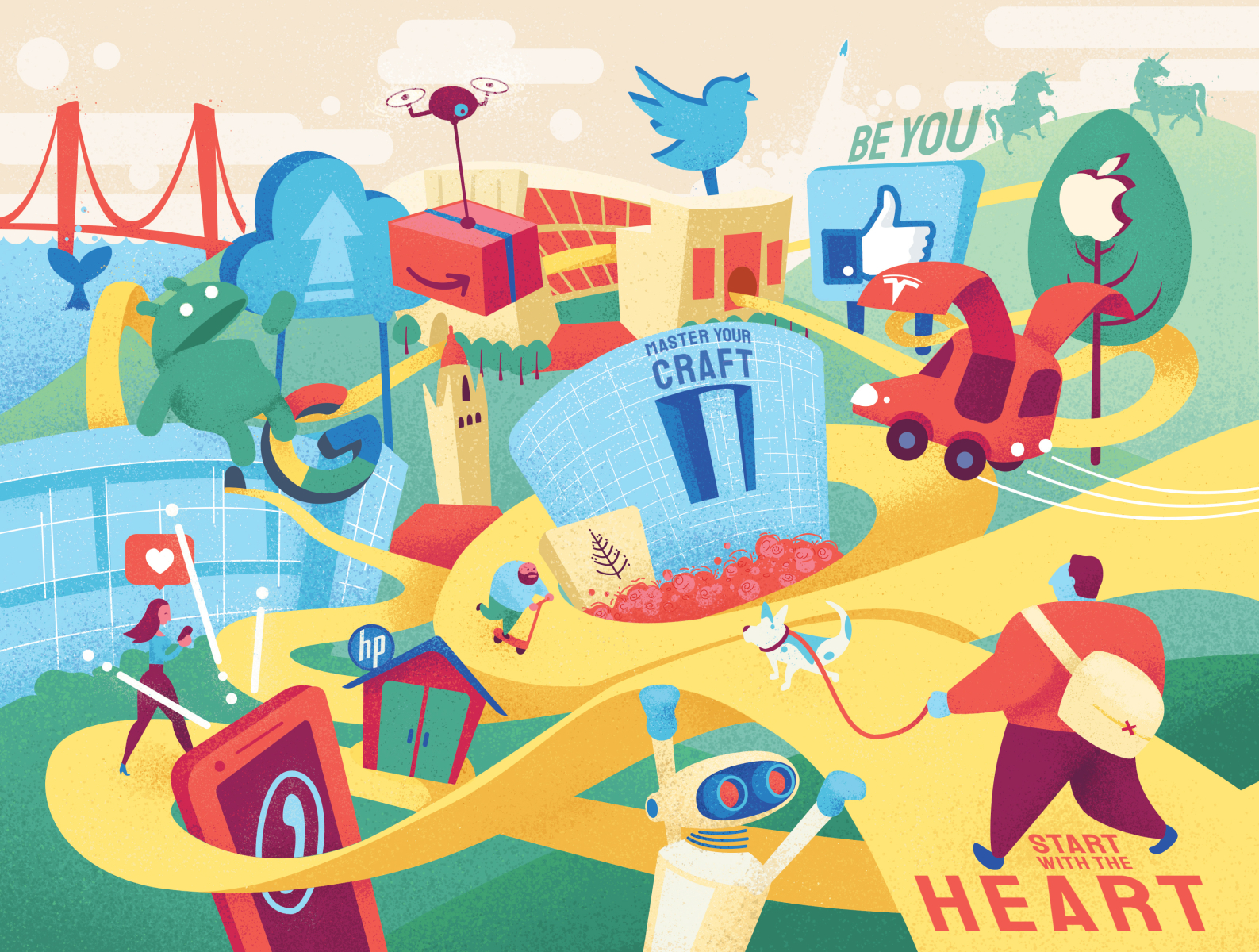 Navigating Silicon Valley By And Them Design On Dribbble