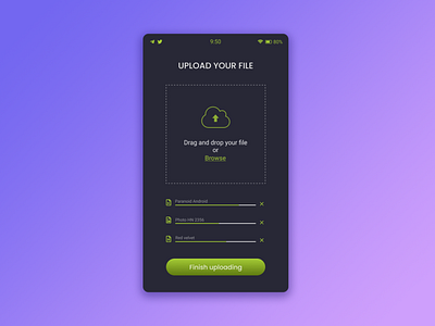 File Upload. Daily UI Challenge. Day 031