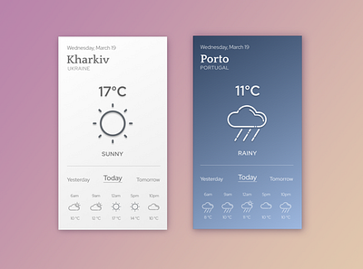 Weather app. Daily UI daily 100 challenge daily ui daily ui 037 dailyui design mobile ui ui user interface weather app