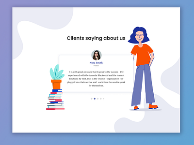 Testimonials. Daily UI 039