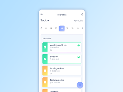 To Do List. Daily UI daily 100 challenge daily ui dailyui dailyui 042 design mobile ui to do list ui user interface