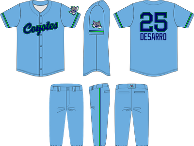 Coyotes Light Blue branding sports design