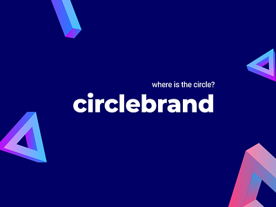 Where is the circle? 3d branding design graphic graphic design illustration logo