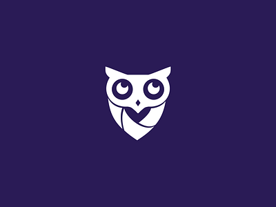 Flat logo Owl flat flat logo flatdesign logo owl