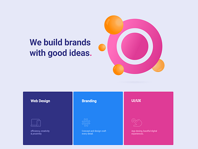 Circlebrand Hero 3d agency branding brand design circlebrand design hero section interaction web web design web design agency website