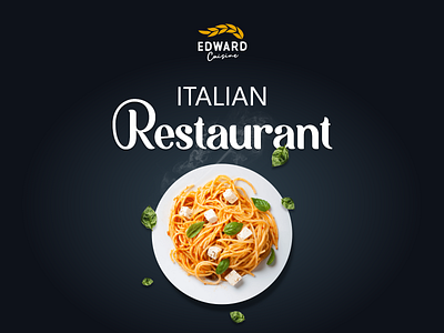 Edward Cuisine logo restaurant restaurant design restaurant logo restaurant website