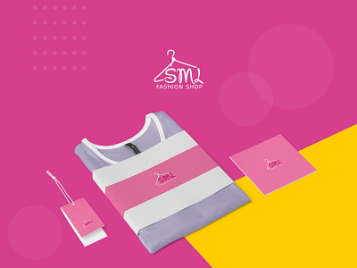 SML Fashion Shop branding clothing design fashion illustration logo pink work