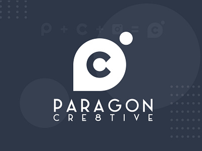 Paragon Cre8tive (Photography Studio) branding design illustration logo monochrome photography work