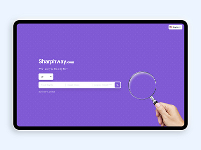 Shar Phway design front end purple ui ux website work
