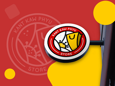 Kant Kaw Phyu branding design illustration logo red store work