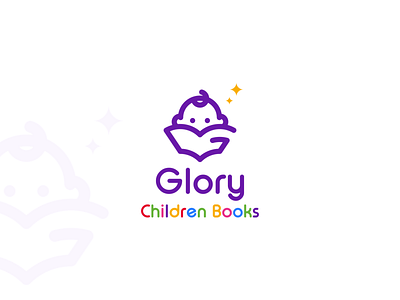 Glory Children Books branding character design icon illustration logo purple work