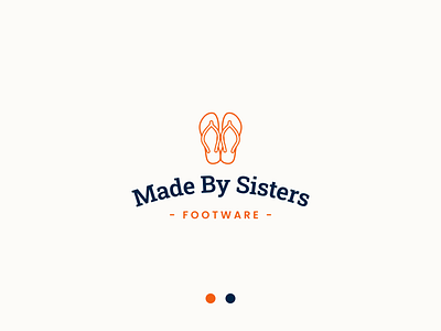 Made by Sisters design footware logo vector work