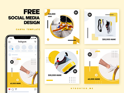 Social Media Design (Yellow Theme)