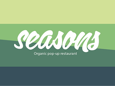 Seasons Restaurant Logo & Identity brand branding calligraphy identity illustrator logo type typography