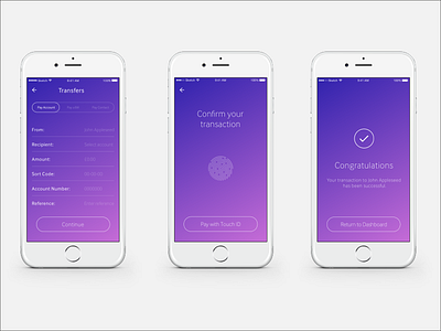 Finance Application Transfer Screens app app design application digital mobile ui user interface ux