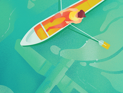Underwater Discovery boat bright colorful design digital art digital illustration digital illustrations illustration mid century modern vector