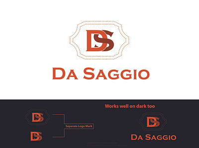 Logo Design for "Da Saggio" Leather Brand brand brand design brand identity brand logo design branding branding design concept design graphic design logo logodesign logomark logomarks logos logotype modern design print design promotional design