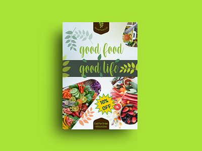 Unique flyer design for Good Food Limited