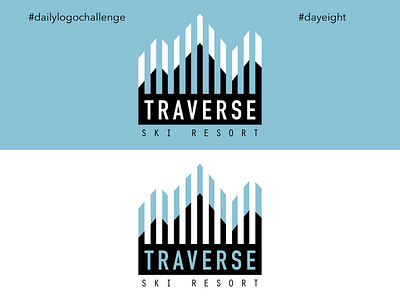 Ski Mountain Logo - Traverse