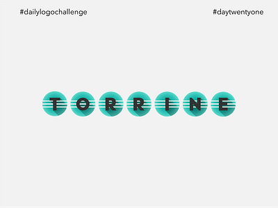 #dlc City Logo Design - Torrine, Day22 brand clean dailylogochallenge day22 design dlc graphic design icon logo minimal vector