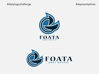 #dlc Boat Logo Design - Foata, Day23 brand dailylogochallenge day23 design dlc graphic design icon illustration illustrator logo sticker design vector