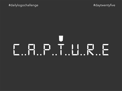 #dlc Photographer Logo Design - Capture, Day 25