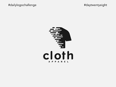 #dlc Hip Clothing Brand Logo Design - Cloth, Day 28 art clean dailylogochallenge day28 dlc flat graphic design illustrator logo minimal vector