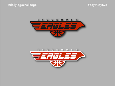 #dlc Sports Team Logo Design - Eagles, Day 32