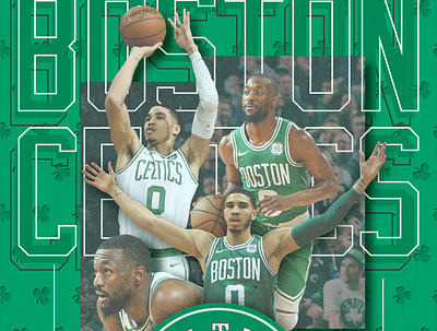 NBA #DynamicDuo - Boston Celtics 19/20 basketball graphic basketball poster boston celtics design graphic design illustration illustrator poster art poster design sports graphic sports poster typography