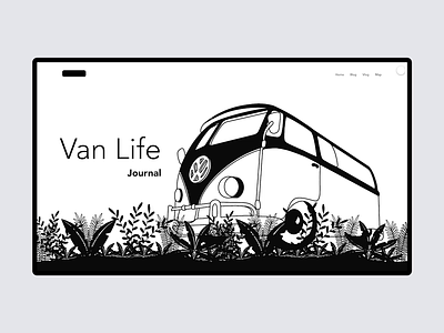 Van Life Journal Website animation art concept design illustration interaction interaction design parallax procreate ui user interface webdesign