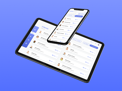 Client List concept design user interface user interface design ux ux ui uxdesign