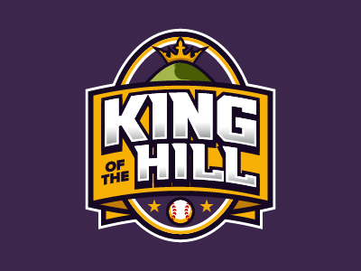 King of the Hill daily fantasy sports dfs fantasy king logos mlb sports sports design sports logos