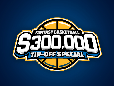 Tip-Off Special basketball daily fantasy sports dfs fantasy logos nba sports sports design sports logos tipoff