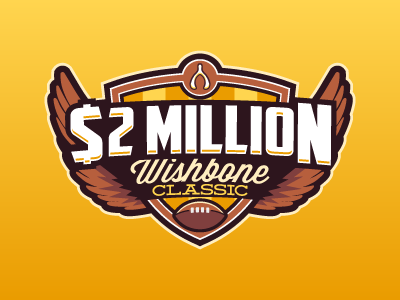 Wishbone Classic 2015 daily fantasy sports dfs fantasy logos nfl sports sports design sports logos thanksgiving wishbone classic