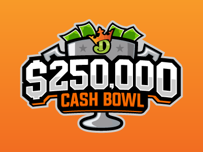 Cash Bowl cash cash bowl cfb daily fantasy sports dfs fantasy logos sports sports design sports logos