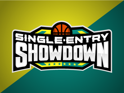 Single-Entry Showdown daily fantasy sports dfs entry fantasy logos nba showdown single sports sports design sports logos