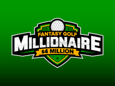Fantasy Golf Millionaire daily fantasy sports dfs fantasy golf logos millionaire pga sports sports design sports logos