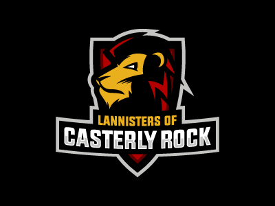Hear Me Roar a song of ice and fire casterly rock game of thrones hbo lannister lion logo sports