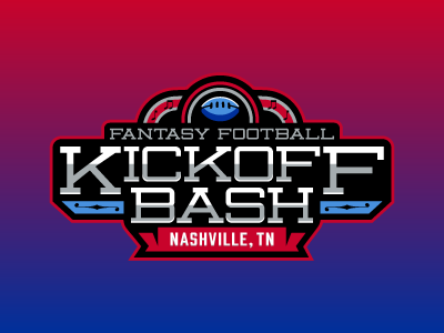 Kickoff Bash 2016 bash daily fantasy sports dfs fantasy kickoff logos nashville nfl sports sports design sports logos