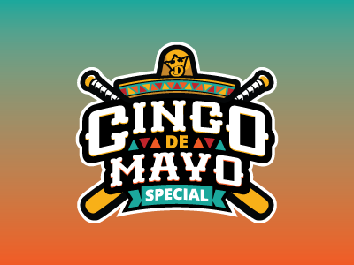 CInco De Mayo Special baseball cinco de mayo daily fantasy sports dfs fantasy logos sports sports design sports logos