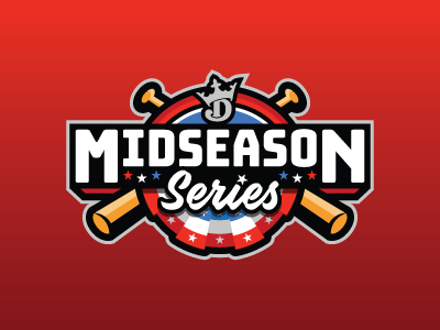 Midseason Series baseball daily fantasy sports dfs fantasy logos midseason mlb series sports sports design sports logo