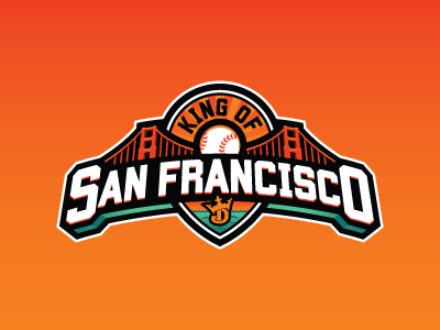 King of San Francisco baseball daily fantasy sports dfs fantasy golden gate logos mlb san francisco sports sports design sports logos