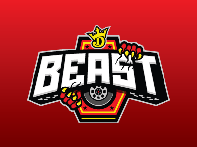 Beast beast nascar fantasy daily fantasy sports sports logos logos sports sports design dfs
