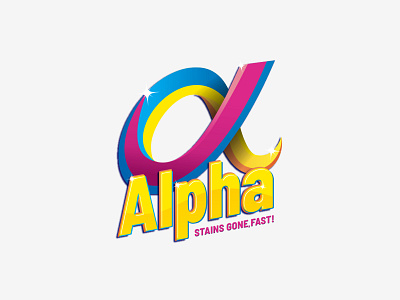 Alpha Washing Powder - Logo Design