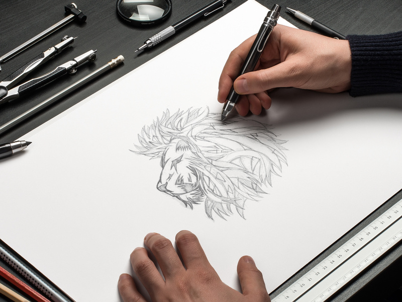 Download Free Logo Mockup Sketch - Free Download Mockup