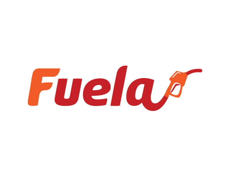 Fuela - Logo Reveal branding f fill logo fire logo fuel logo fuela logo gif orange logo petrol red logo